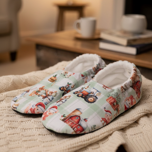 Pantoufles antidérapantes-M (9.5")