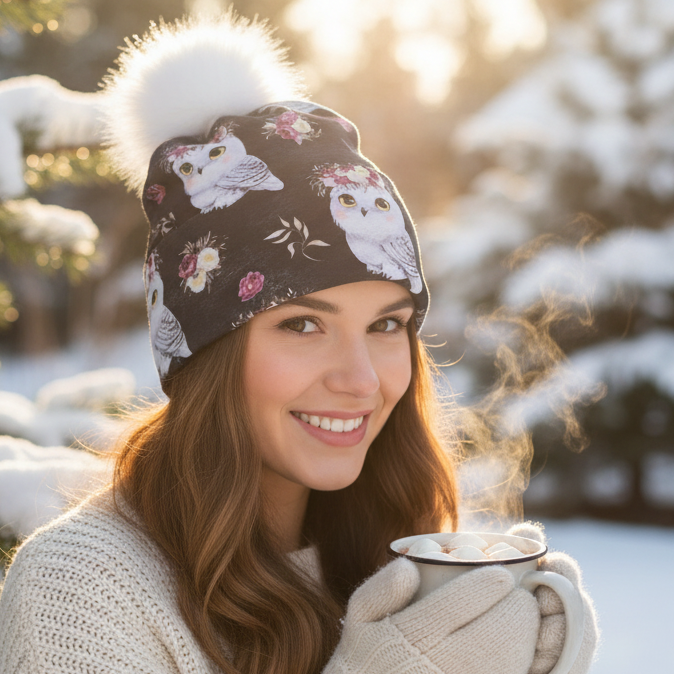 Tuque en tissu doublé micro-polar