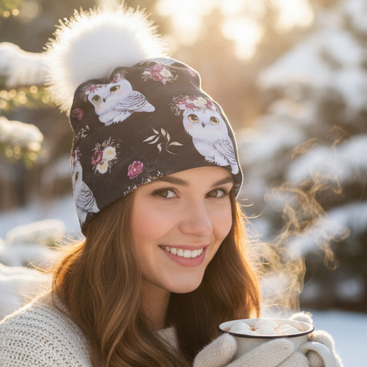 Tuque en tissu doublé micro-polar
