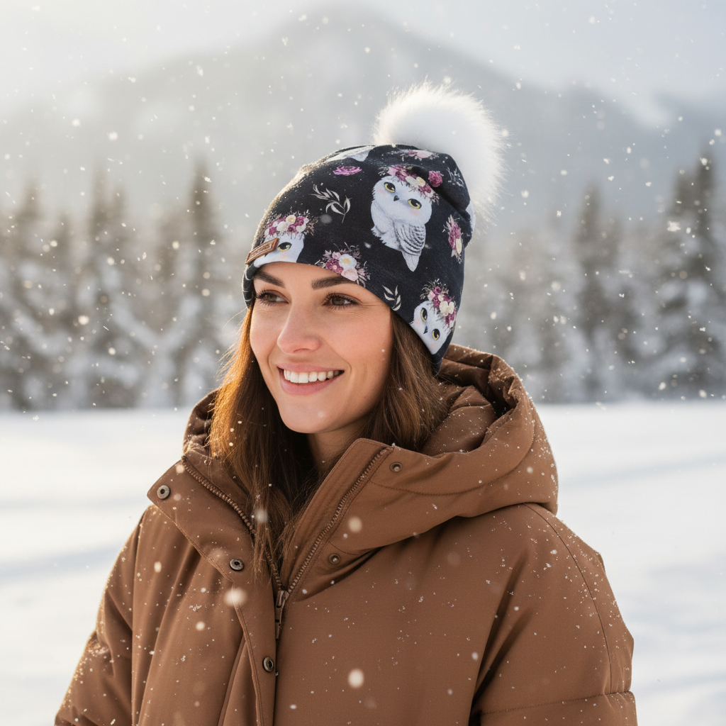 Tuque en tissu doublé micro-polar