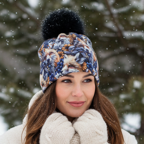 Tuque en tissu doublé micro-polar
