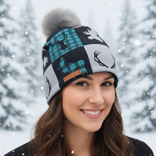Tuque en tissu doublé micro-polar