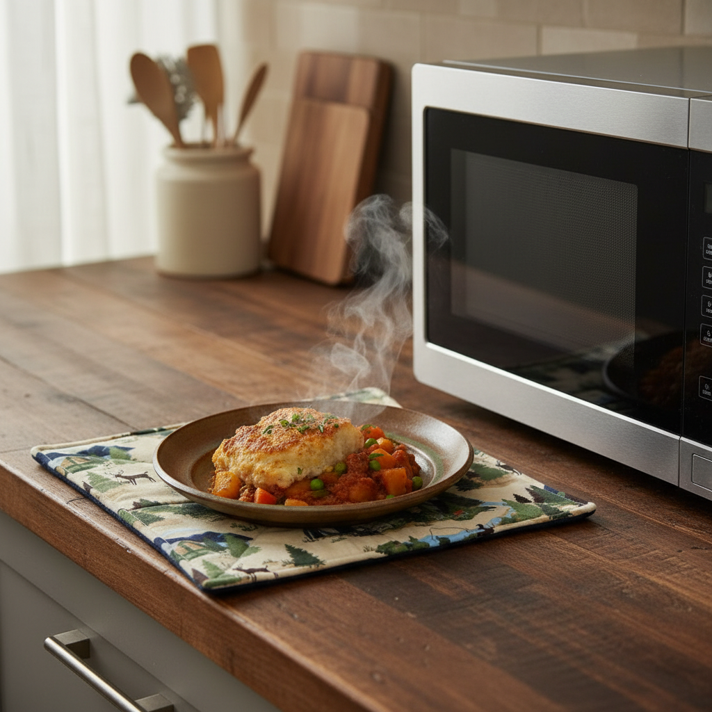 Sous-assiettes réversibles pour micro-ondes