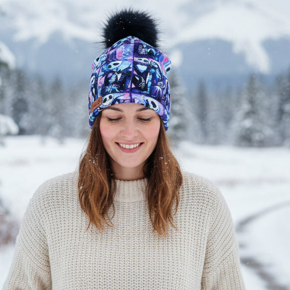 Tuque en tissu doublé micro-polar