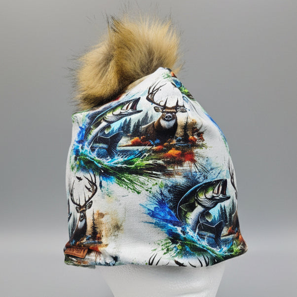 Tuque en tissu doublé micro-polar