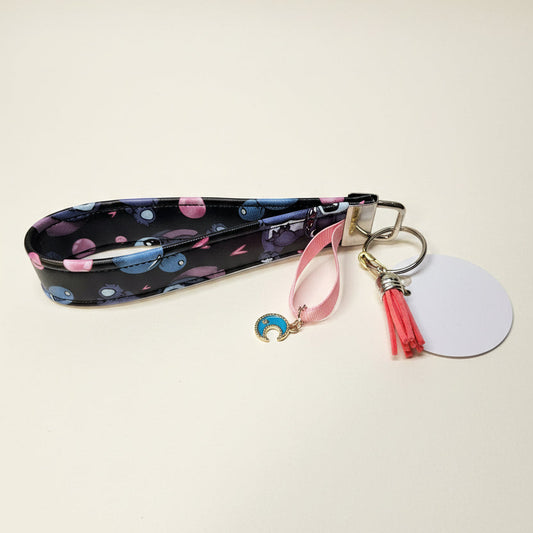 Porte-clé avec sangle en simili cuir
