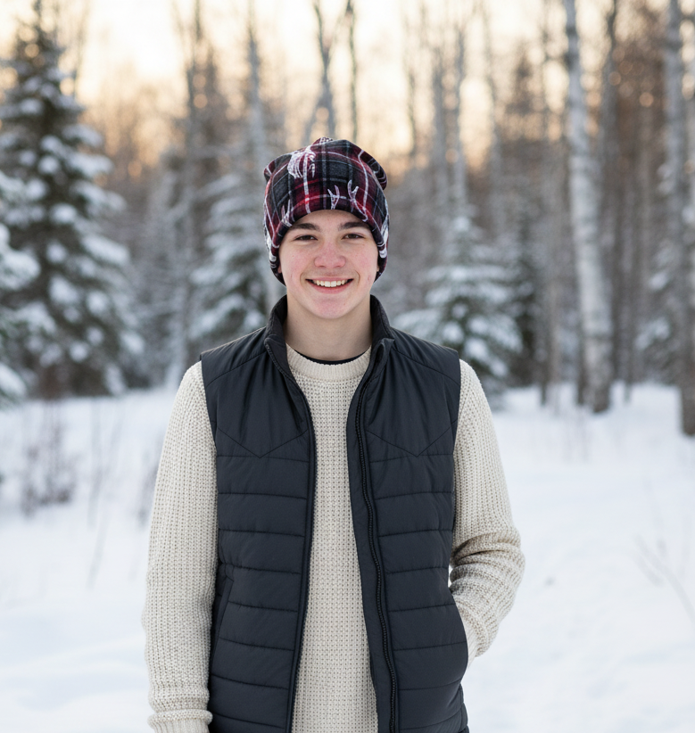 Tuque en tissu doublé micro-polar