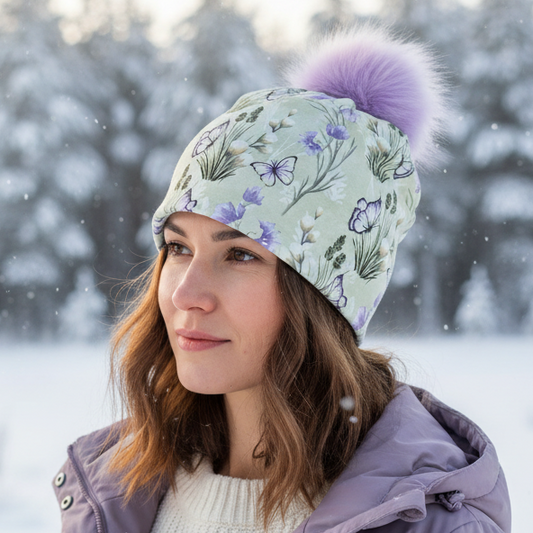 Tuque en tissu doublé micro-polar