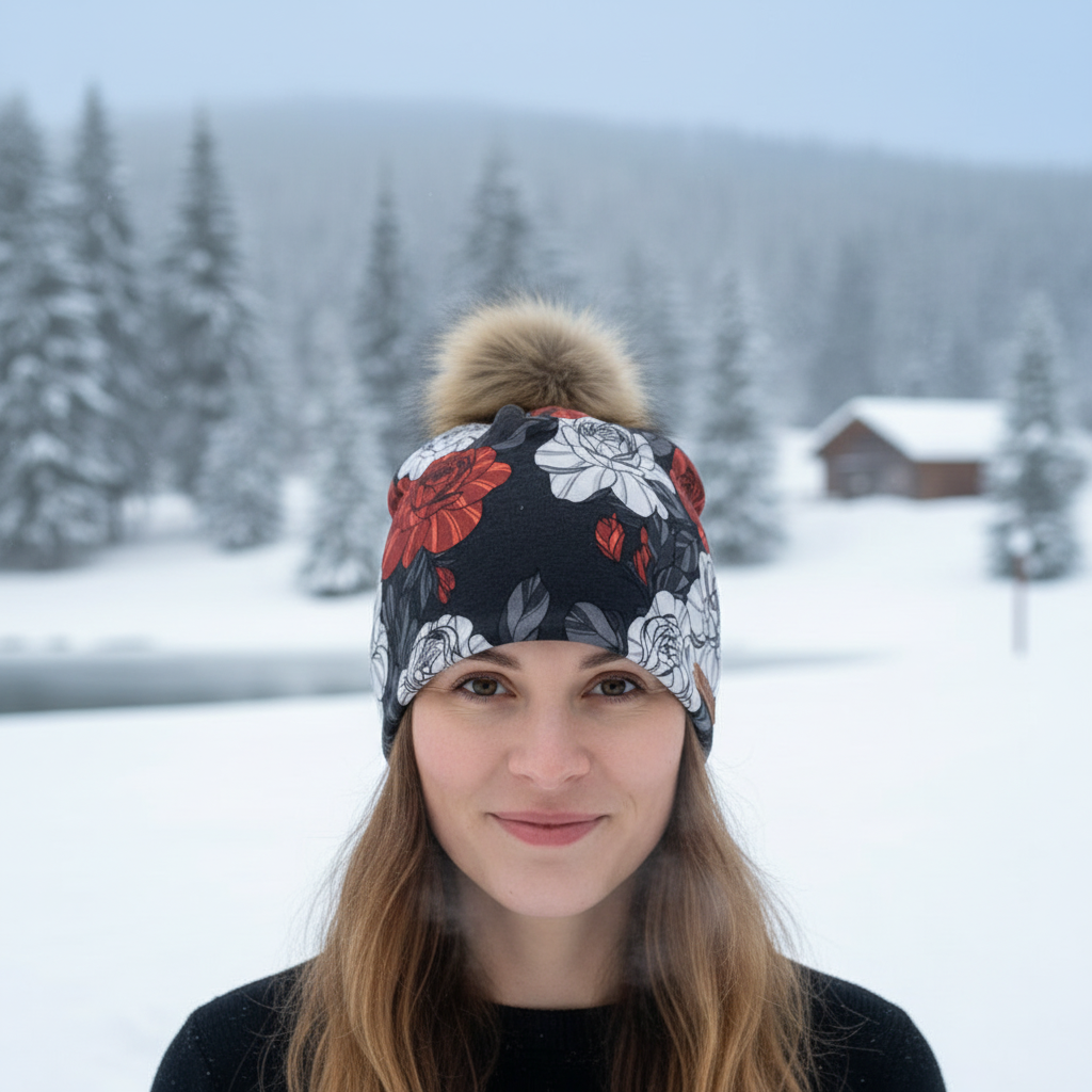 Tuque en tissu doublé micro-polar