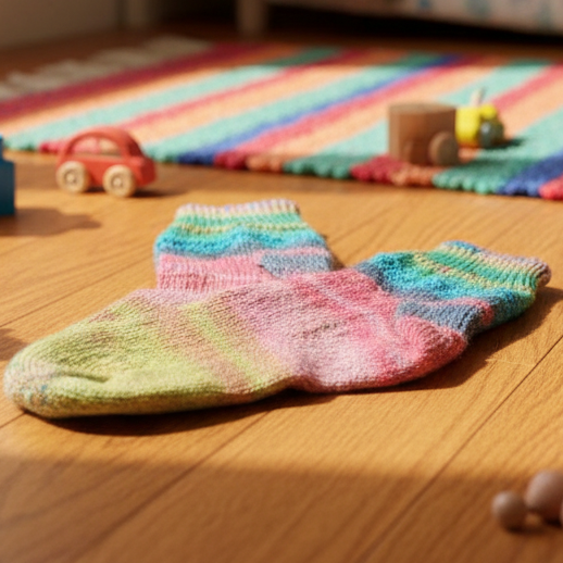 Enfants (7-8 ans)-Bas       75%Laine 25%Nylon