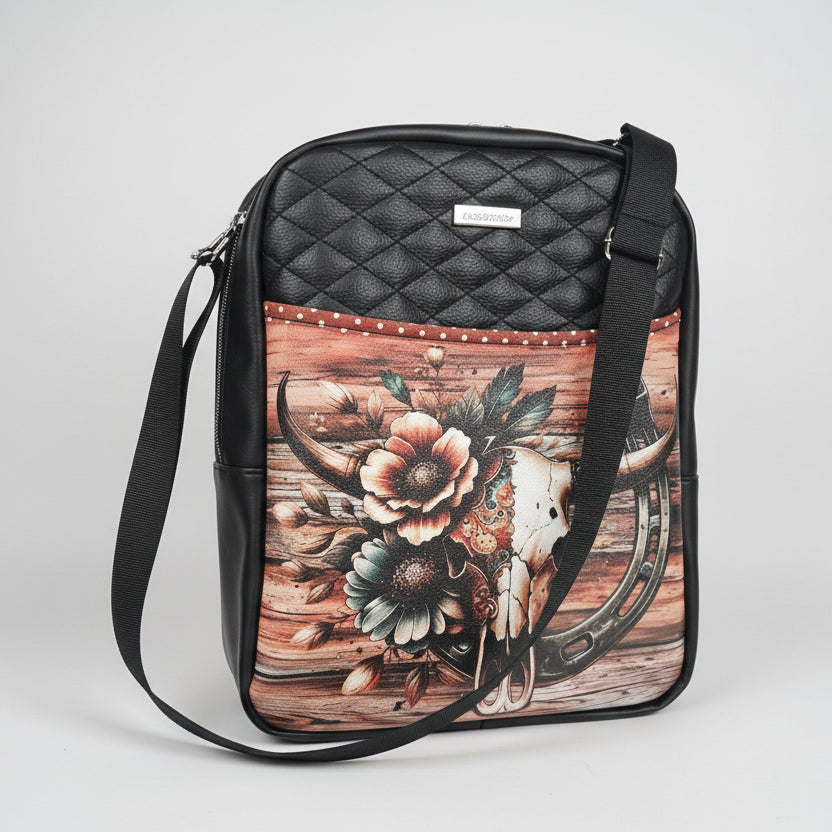 Sac à dos sacoche en simili cuir matelassé