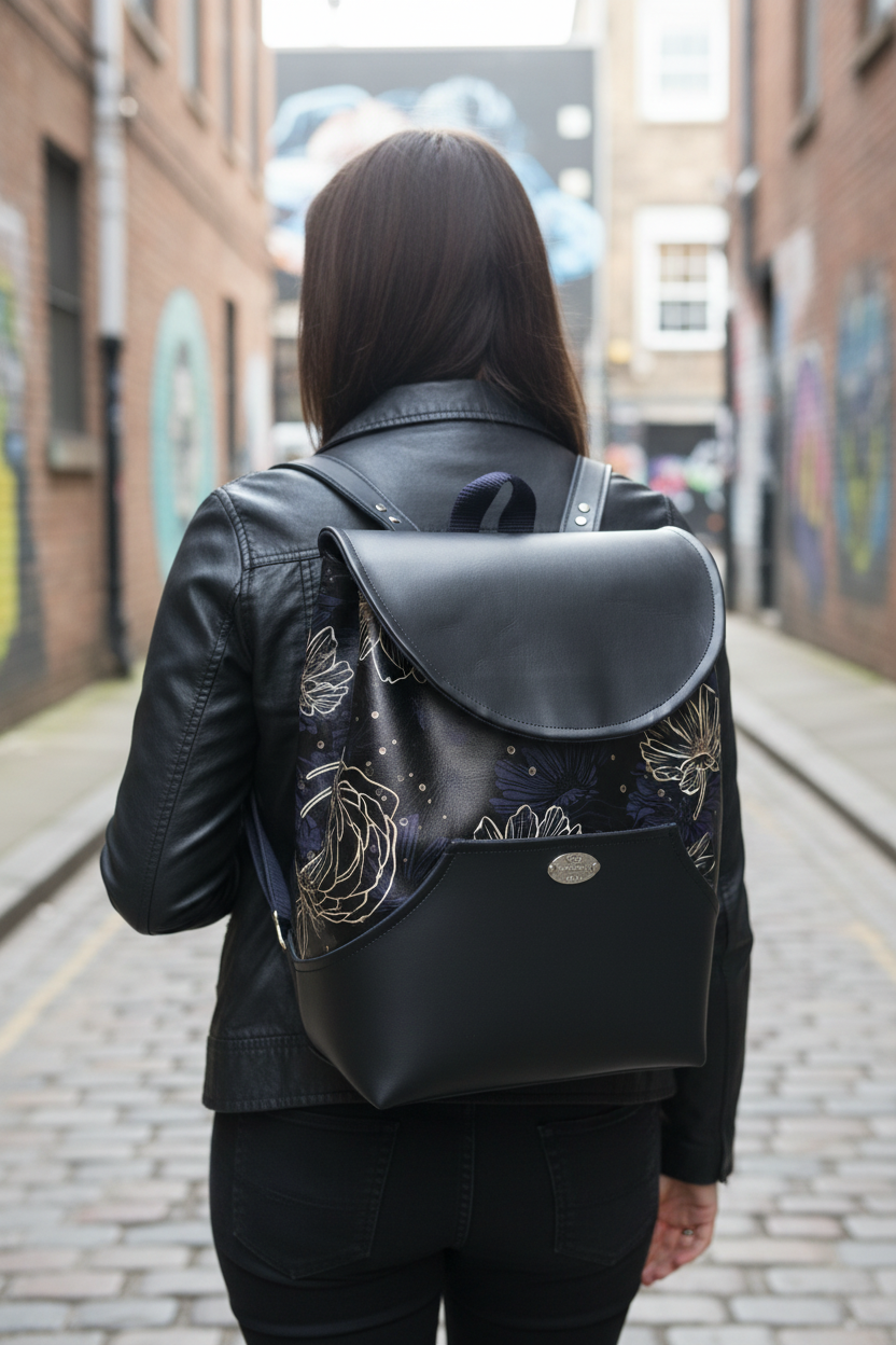 Sac à dos sacoche en simili cuir
