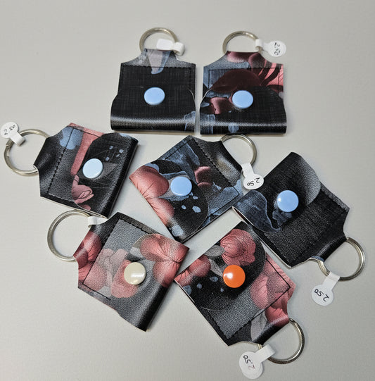 Mini porte-clé avec pochette à bouton pression