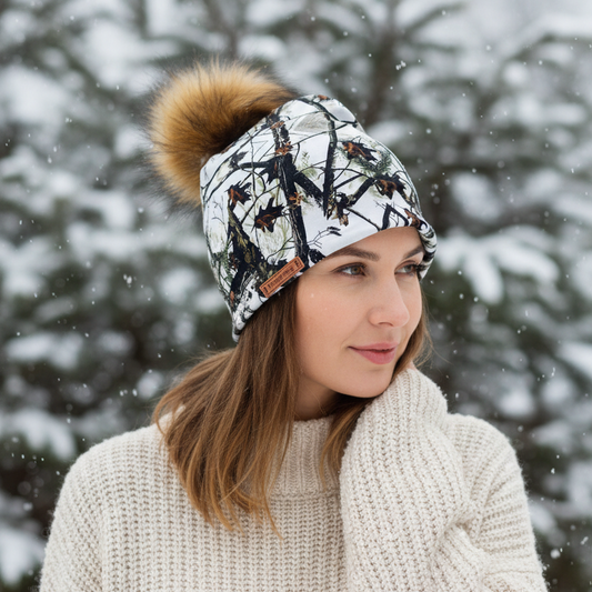 Tuque en tissu doublé micro-polar