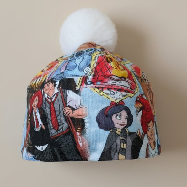 Tuque enfant doublée micropolar avec pompon amovible - 4 ans (44 cm)