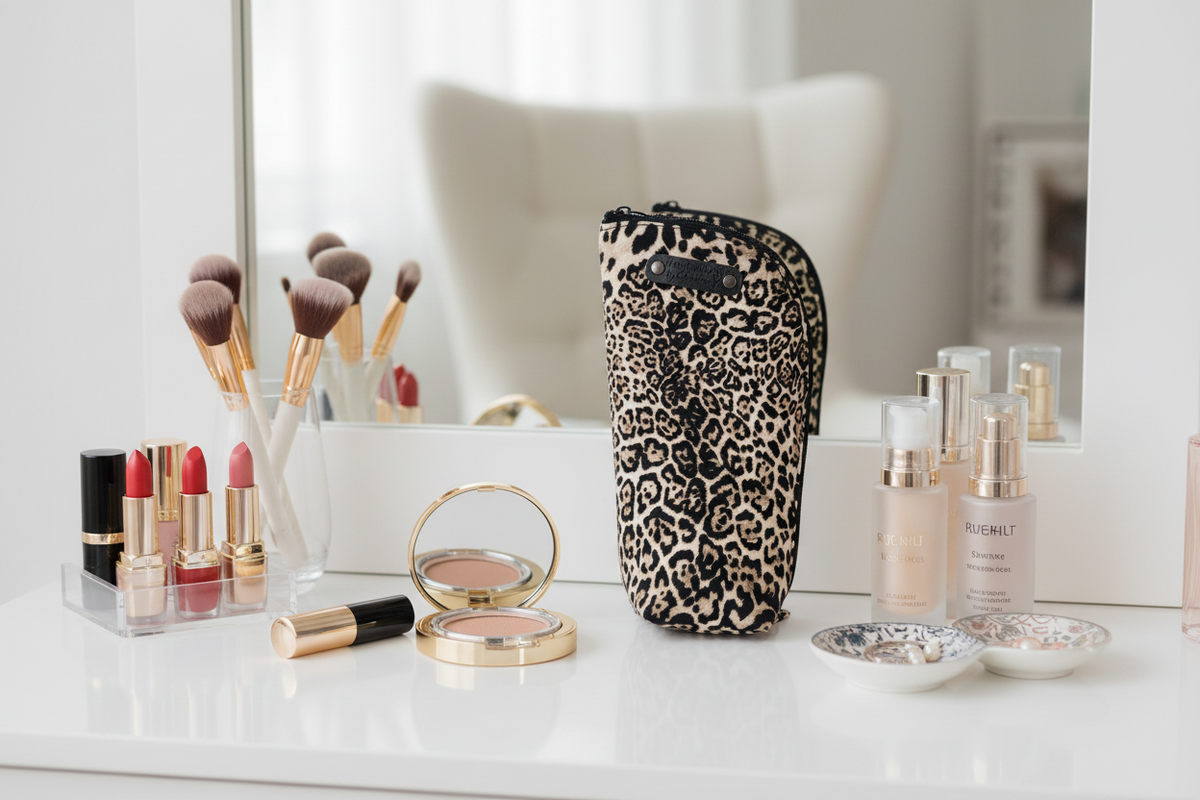 Trousse à pinceaux et maquillage