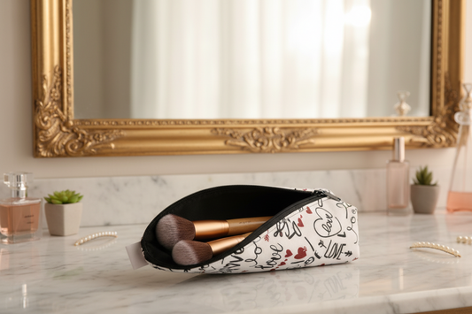 Trousse à pinceaux et maquillage
