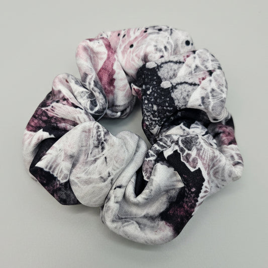 Chouchou (fleuri rose-noir)