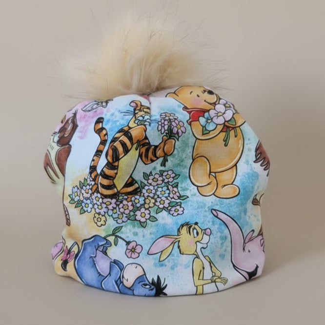 Tuque enfant doublée micropolar avec pompon amovible - 1 an (38 cm)