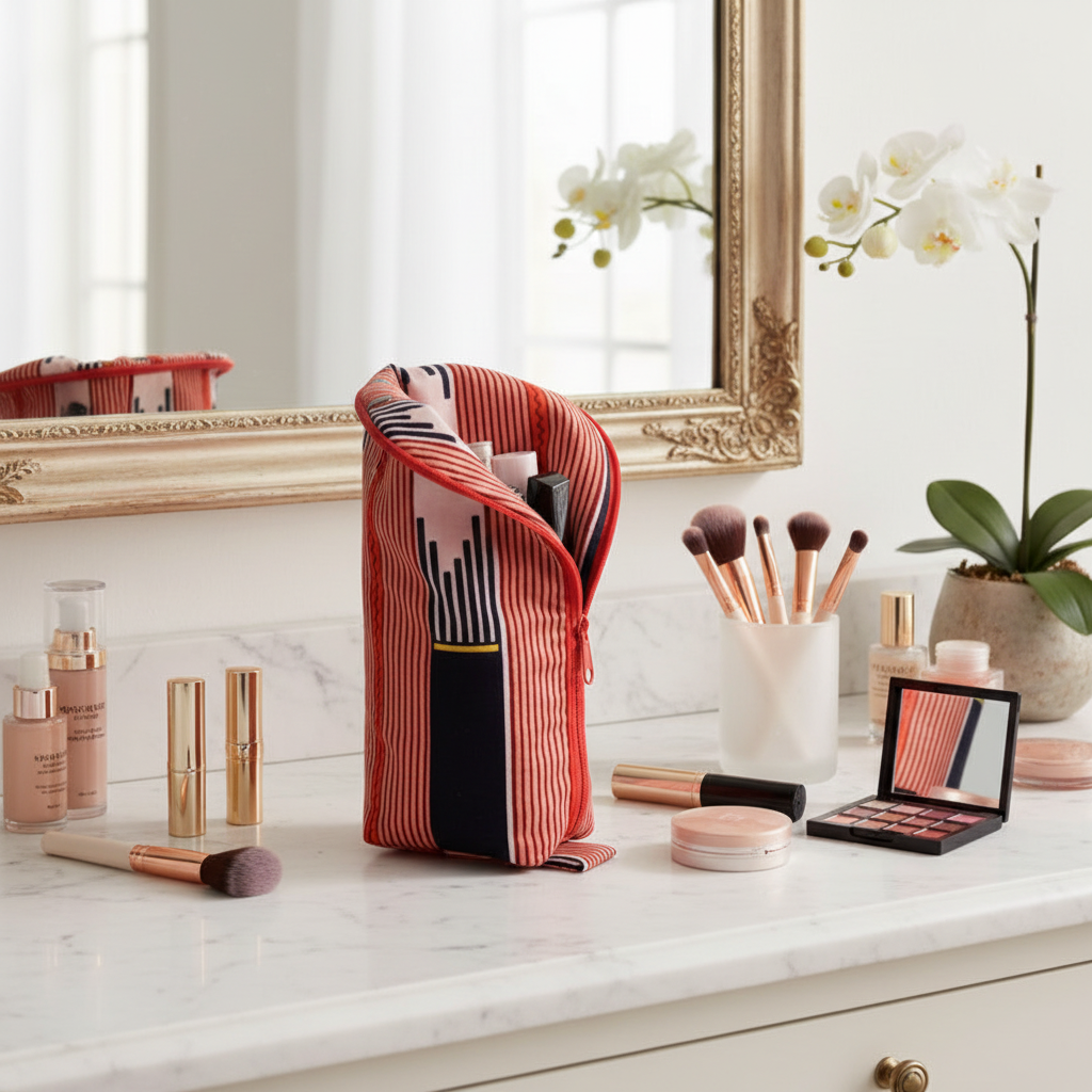 Trousse à pinceaux et maquillage