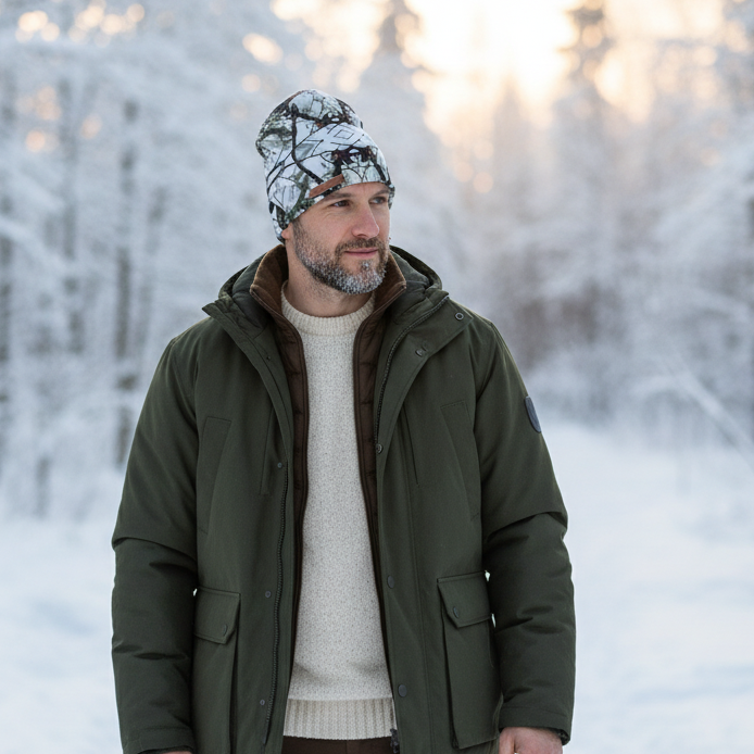 Tuque en tissu doublé micro-polar