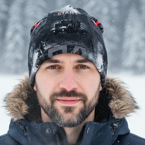 Tuque en tissu doublé micro-polar