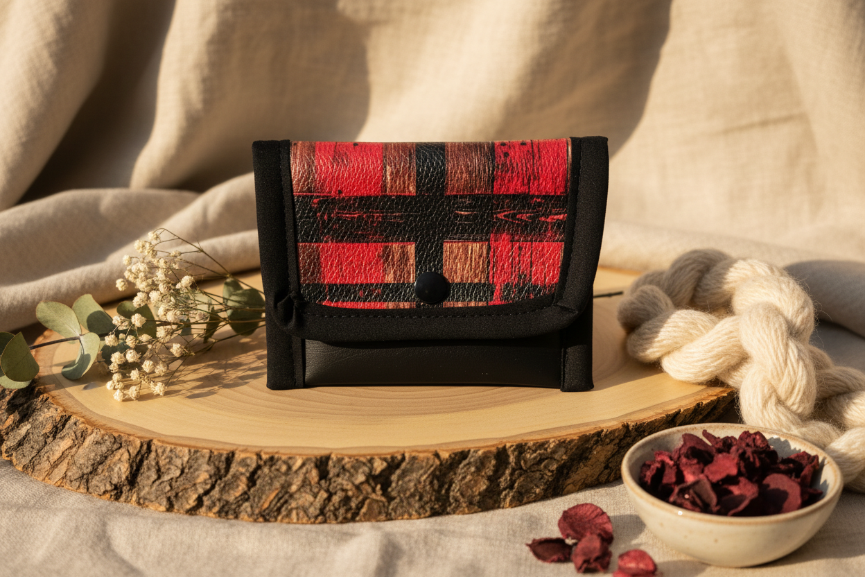 Petit porte-monnaie en simili cuir