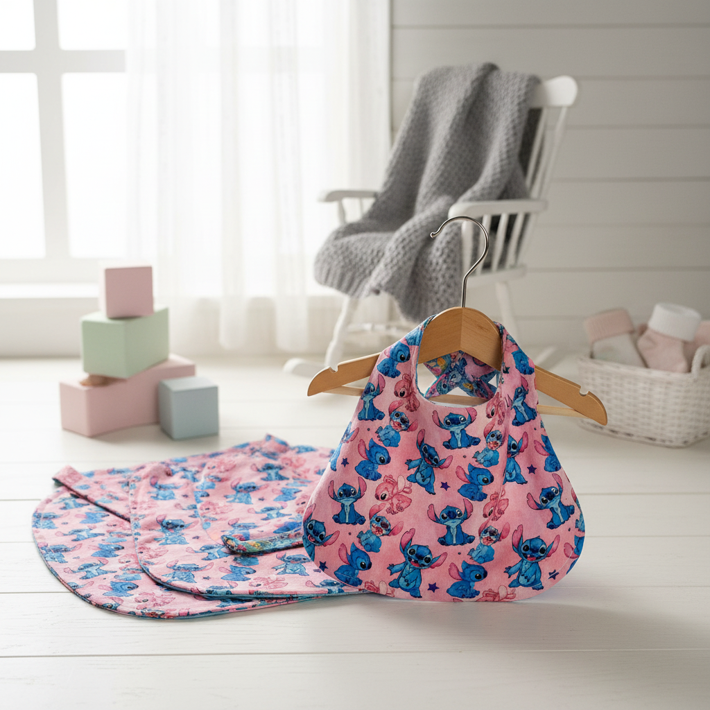 Bavette imperméable bébé/enfant - Joli motif