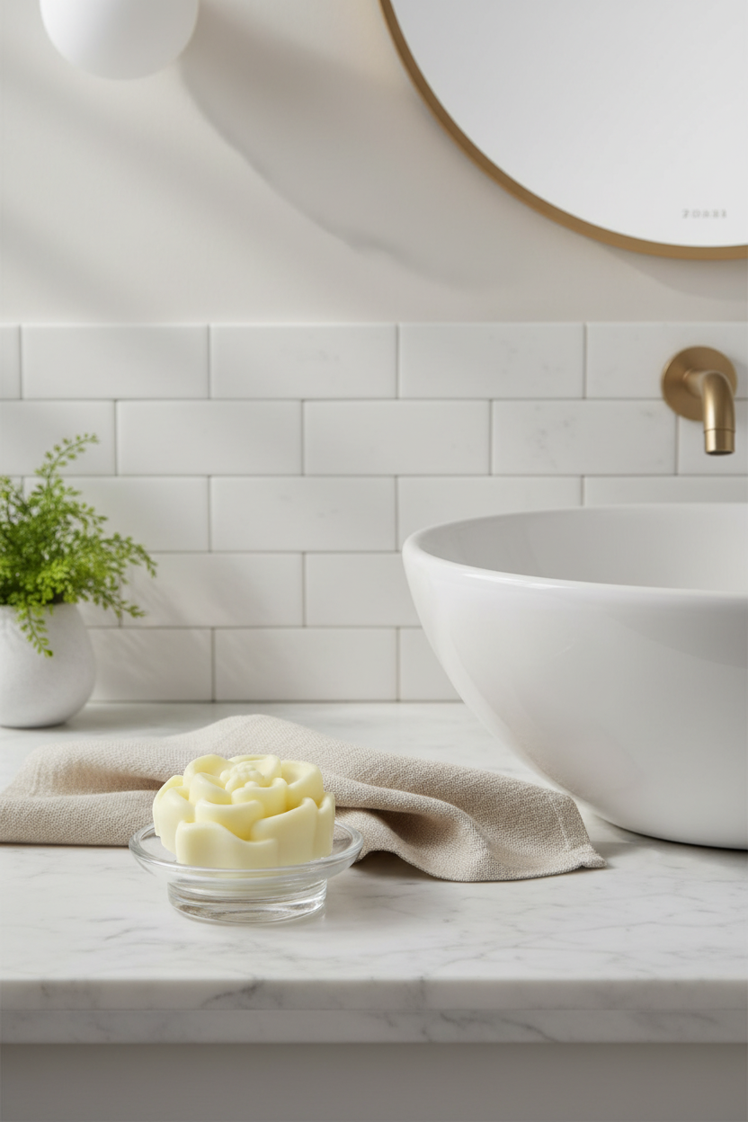 Savon en forme de fleur
