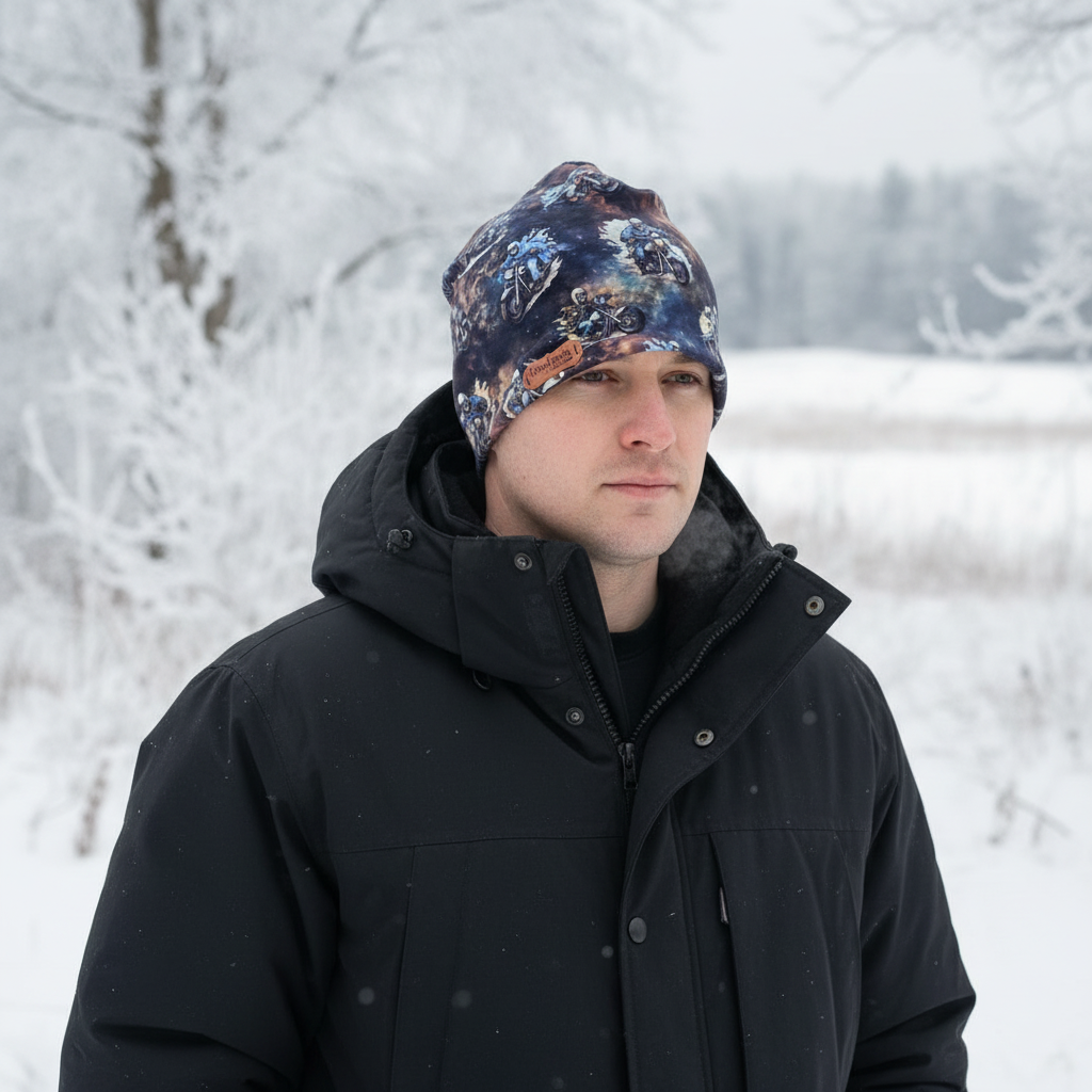 Tuque en tissu doublé micro-polar