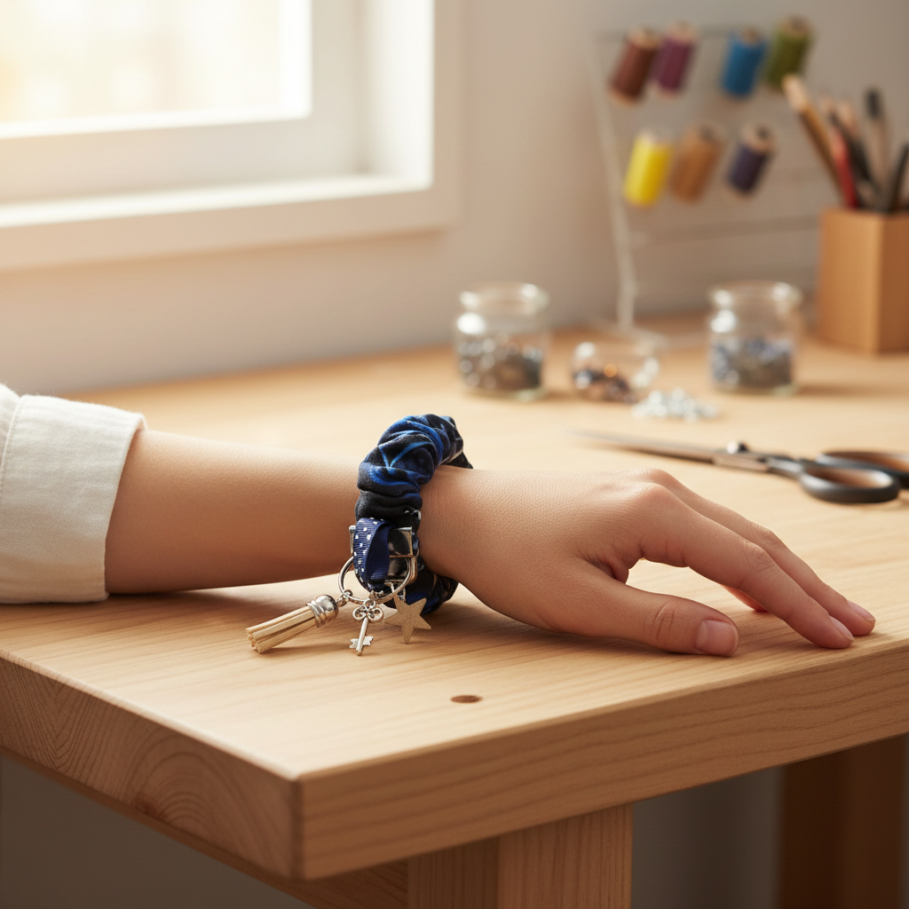 Porte-clé -bracelet extensible
