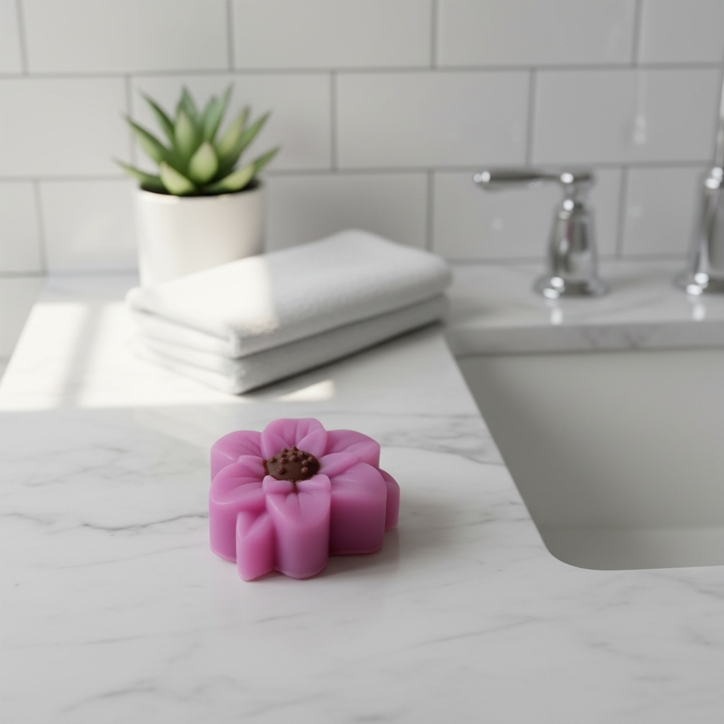 Savon en forme de fleur