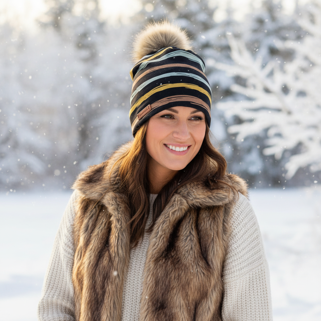 Tuque en tissu doublé micro-polar