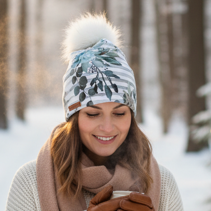 Tuque en tissu doublé micro-polar