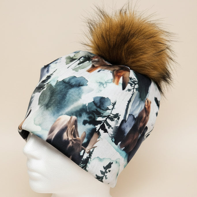 Tuque en tissu doublé micro-polar