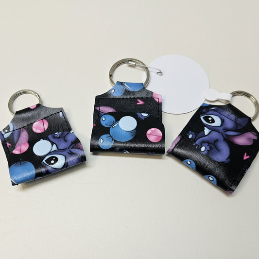 Mini porte-clé avec pochette à bouton pression