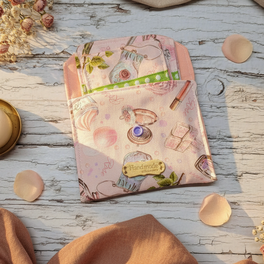 Ensemble-Pochette avec lingettes démaquillantes réutilisables