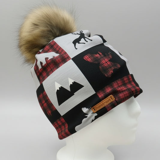 Tuque en tissu doublé micro-polar