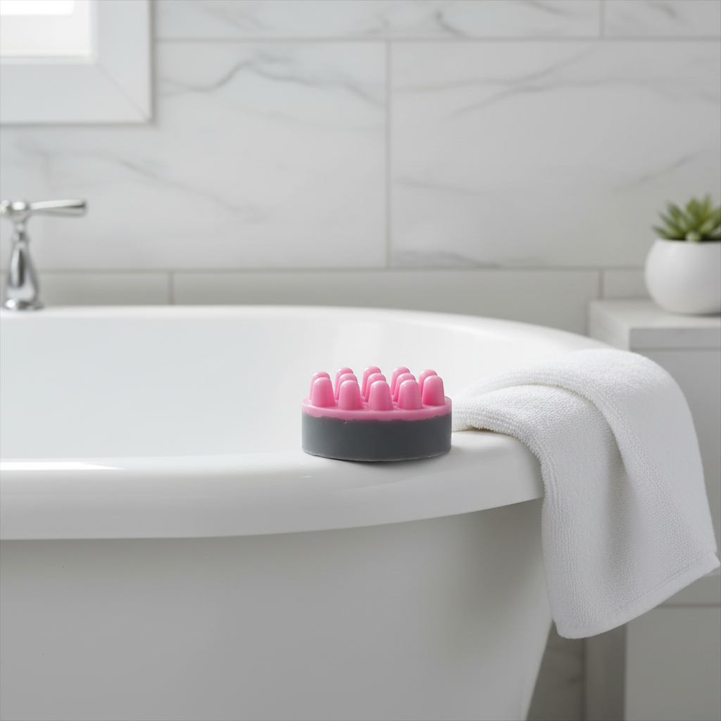 Savon Exfoliant avec Éponge Intégrée
