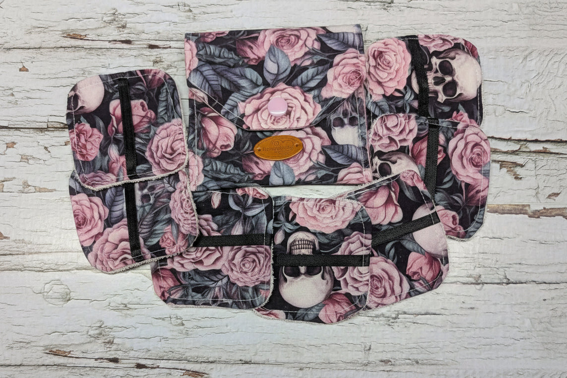 Ensemble-Pochette avec lingettes démaquillantes réutilisables
