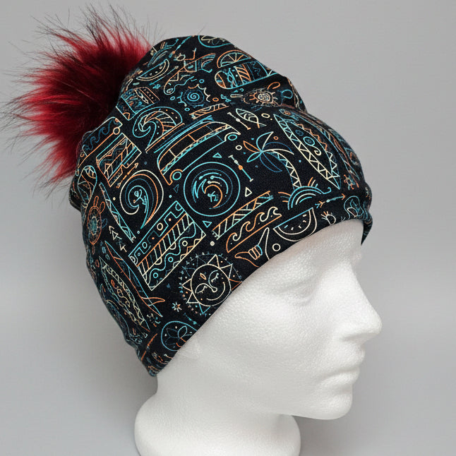 Tuque en tissu doublé micro-polar