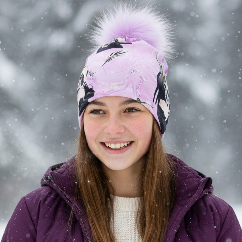 Tuque en tissu doublé micro-polar