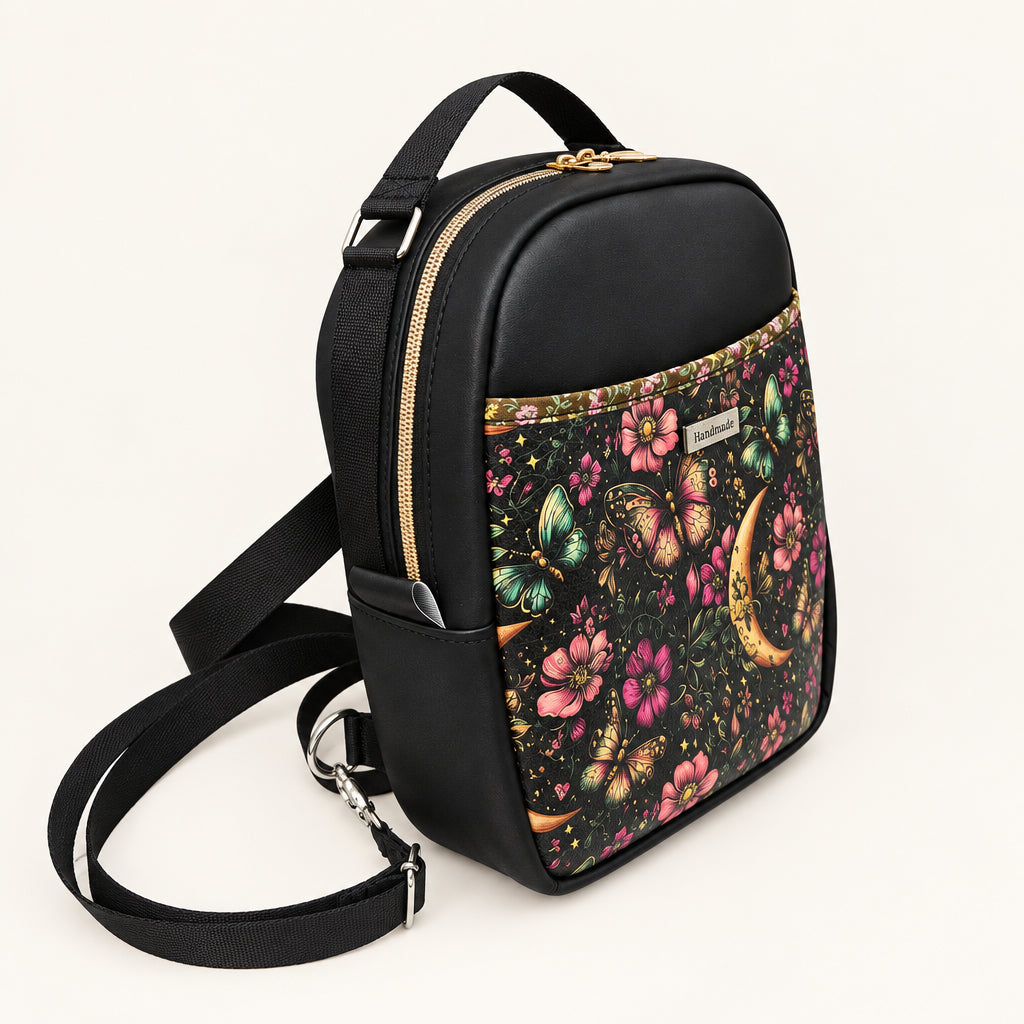 Sac à dos sacoche en simili cuir (Moyen)