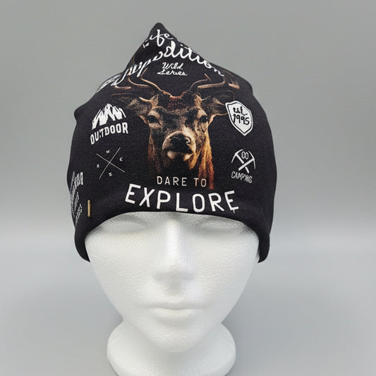 Tuque en tissu doublé micro-polar