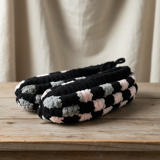 Pantoufles en laine tricotées–Femme 11