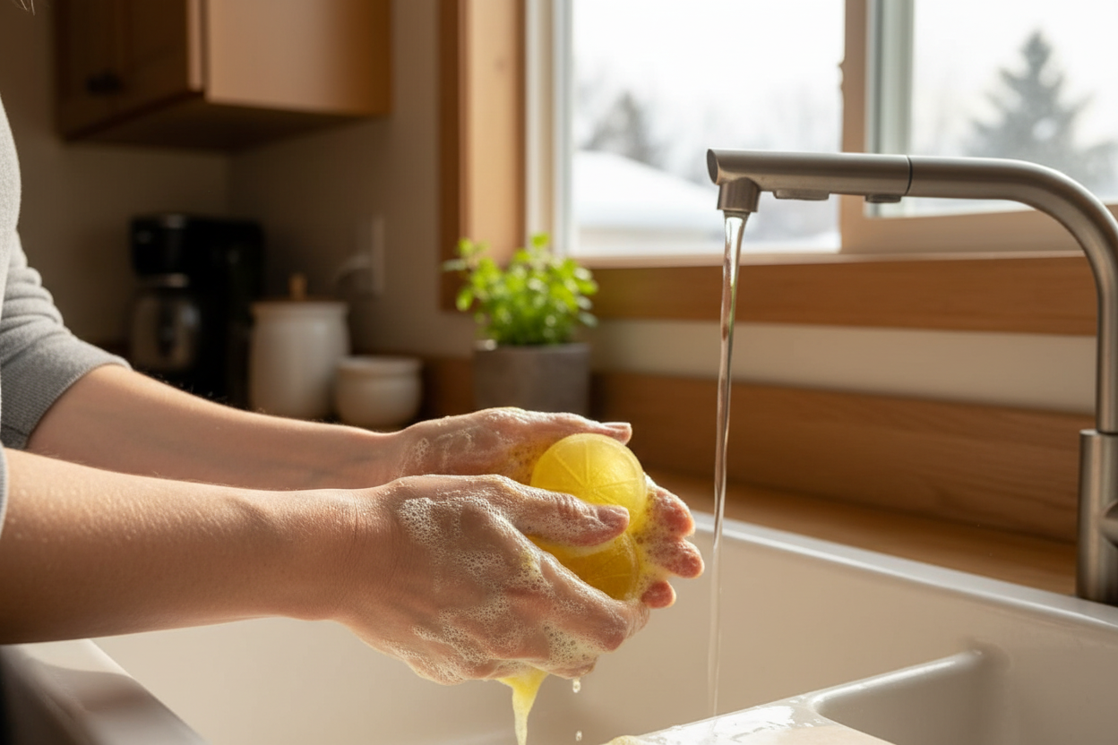 Savon en grappe artisanal - Forme citron