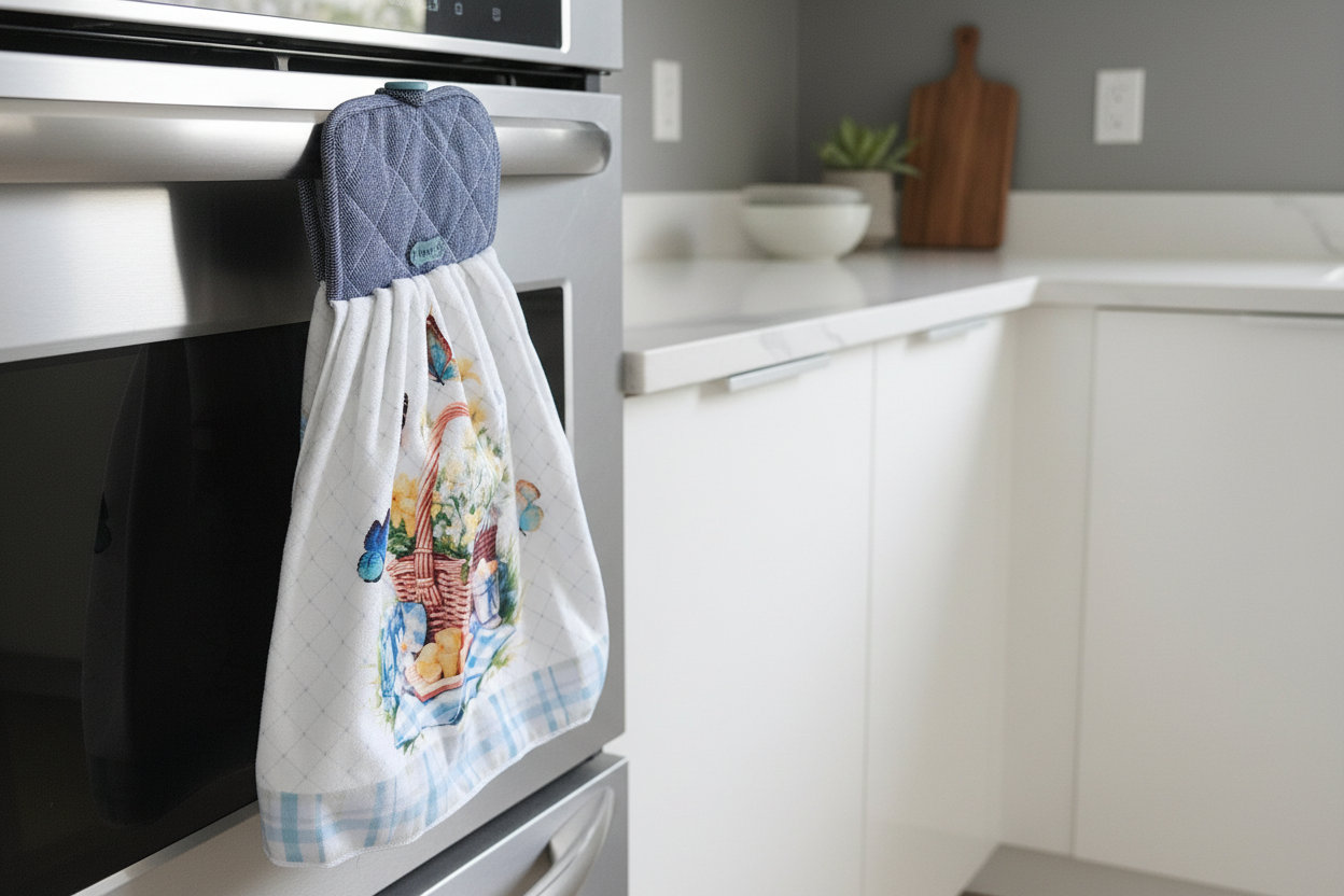 Essuie-Main avec Bouton - Attache Pratique