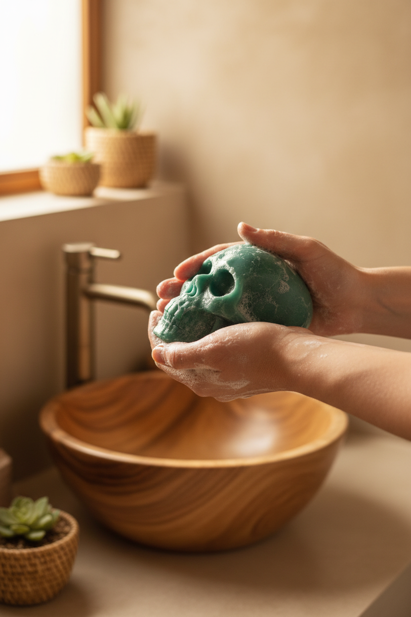 Savon en forme de skull