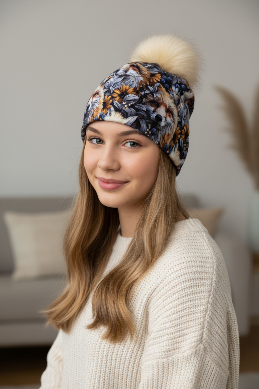Tuque en tissu doublé micro-polar