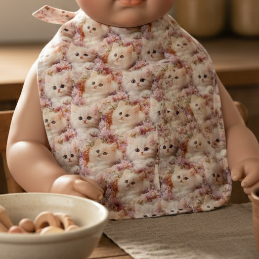 Bavette imperméable bébé/enfant - Joli motif